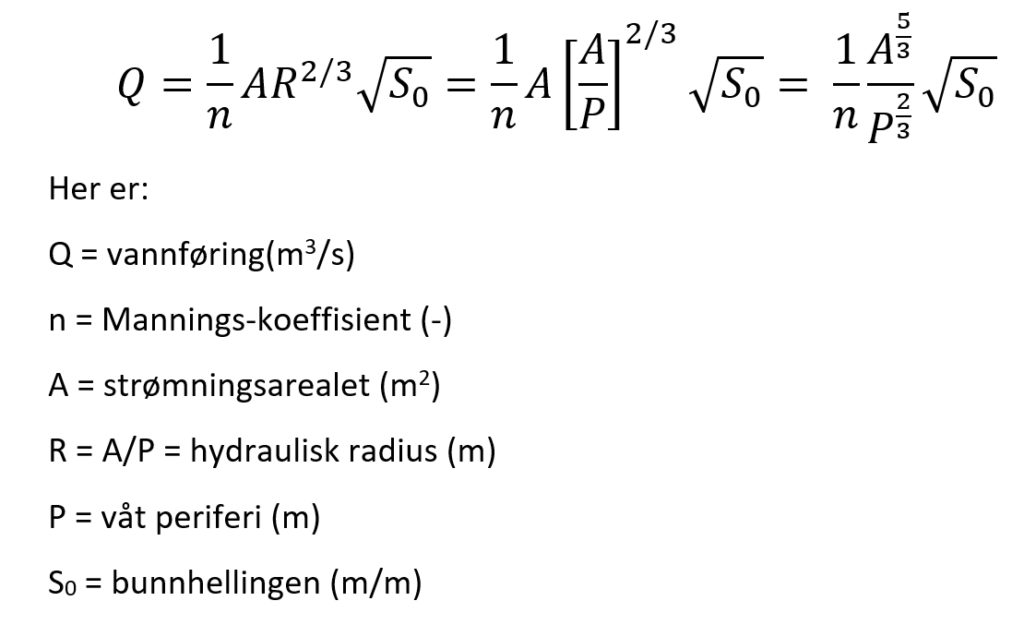 Mannings-formel